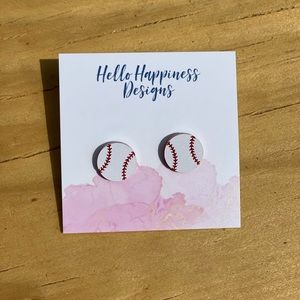 Baseball Earrings